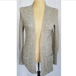 J. Crew open metallic cardigan